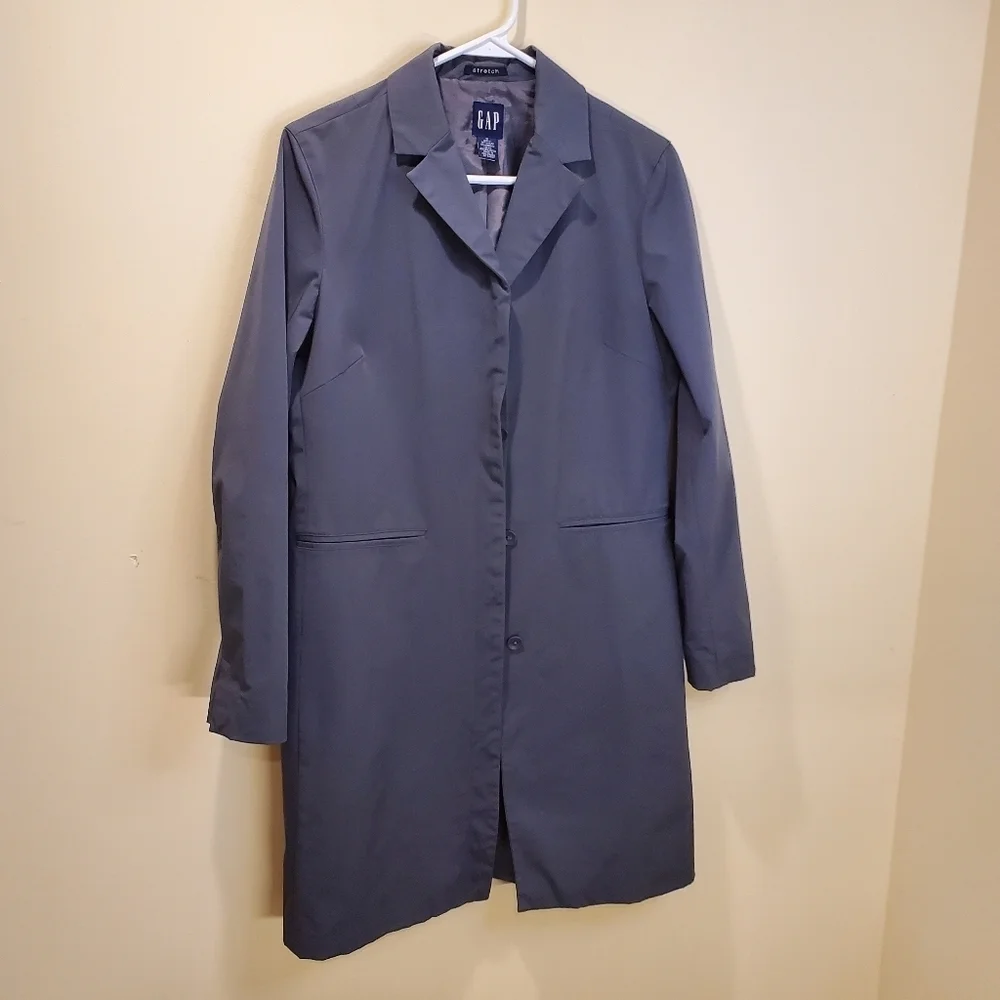 Gap gray long trench to gray coat size S